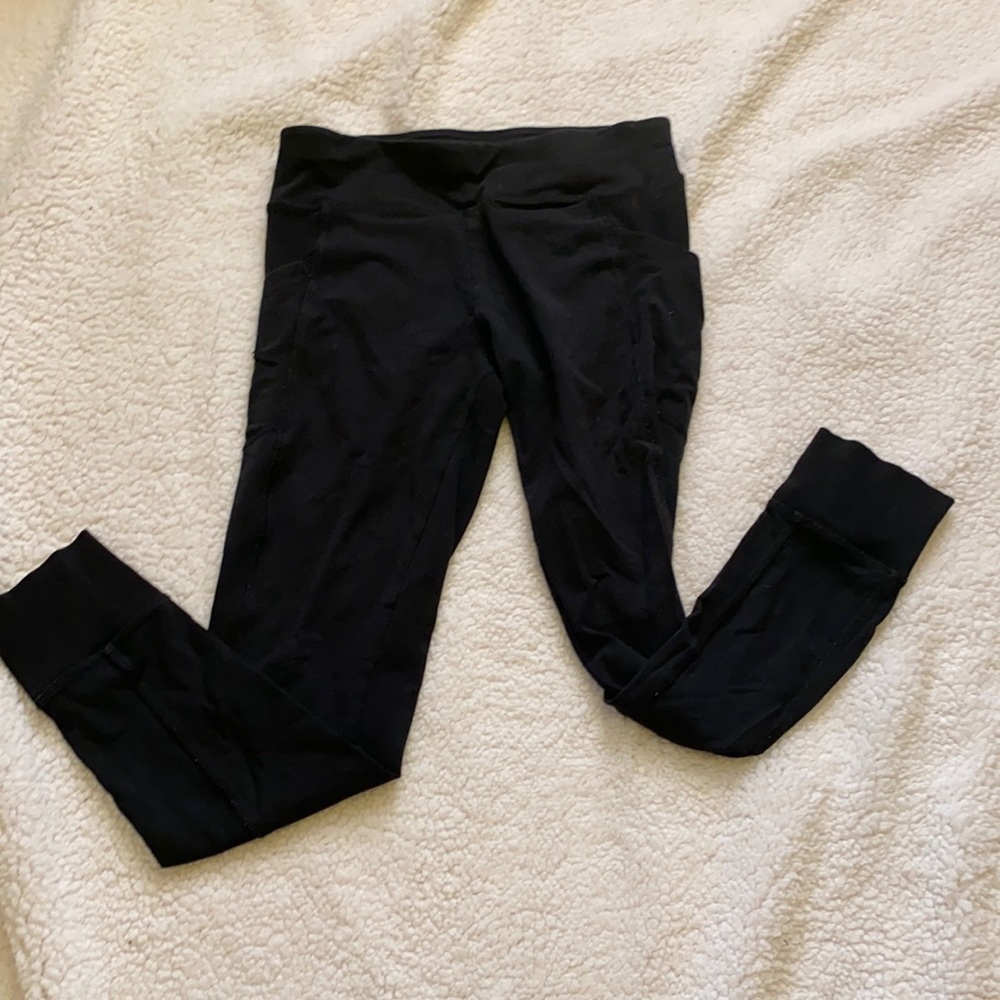 Calvin Klein performance stretch black leggings with pockets